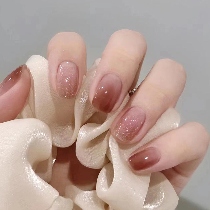 Sparkling Latte Ombre - Short Square