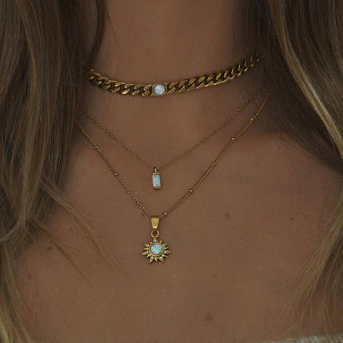 Sunbeam Opal Necklace